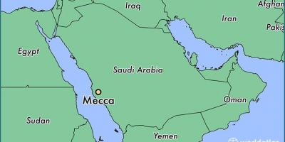 Mekka plattegrond van de stad