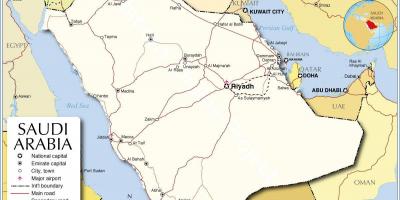 Kaart van Mekka museum locatie 