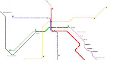 Kaart van Mekka metro 