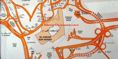 Kaart van misfalah Mekka kaart